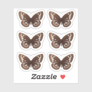 Bruine vlinder stickers natuur insectenvlinders