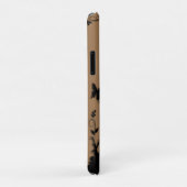 Bruine vlindertuin gepersonaliseerd Case-Mate iPhone case (Achterkant/rechts)