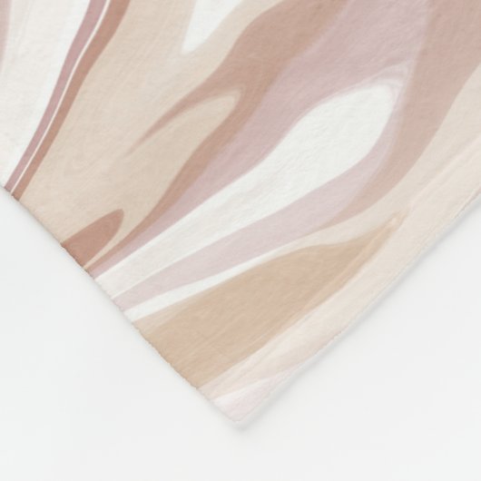 Bruine vloeibare acrylgooi fleece deken (Hoek)