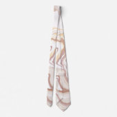 Bruine vloeibare acrylgooi stropdas (Achterkant)