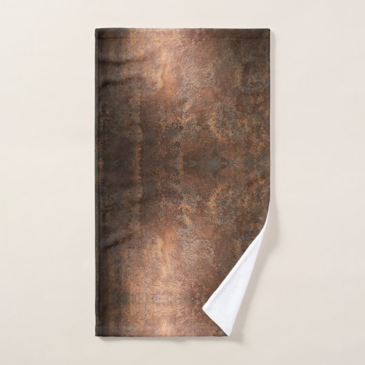 Bruine wandtextuur bad handdoek (Handdoek)