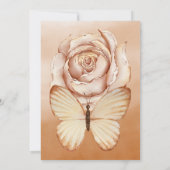 Bruine Waterverf Moederdag Brunch Uitnodiging (Achterkant)