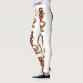 bruine zeeen paarden wit leggings (Links)
