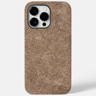 Bruine zeemleder textuur print Case-Mate iPhone 14 pro max hoesje