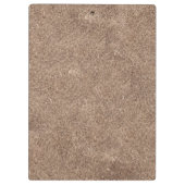 Bruine zeemleder textuur print klembord (Achterkant)