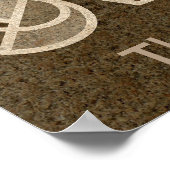 Bruine Zodiac Ram, De Ram, Horoscoop Poster (Hoek)