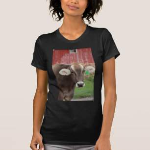 Bruine Zwitserse kool T-shirt