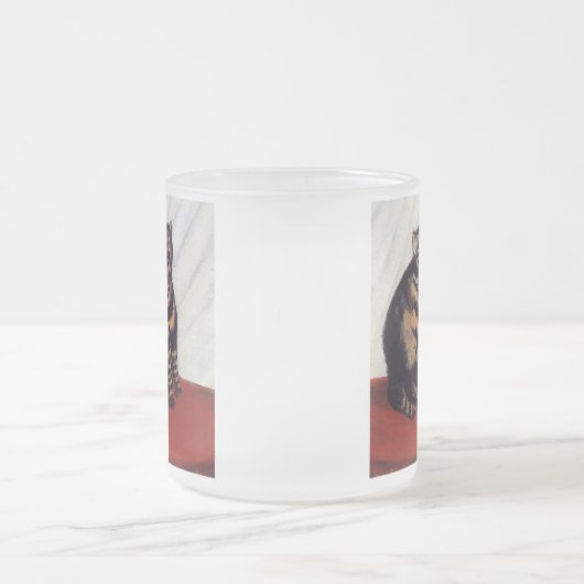  bruinkat matglas koffiemok (Center)