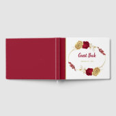 bruinkoolbloemen - elegante bruiloft gastenboek (Volledig)