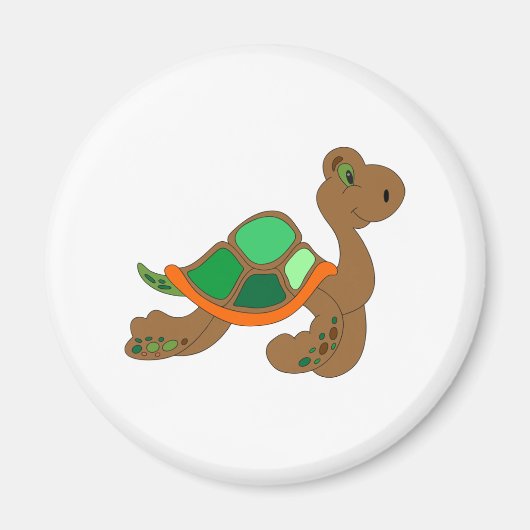 bruinschildpad magneet (Voorkant)