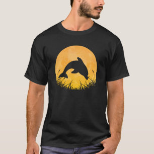 Bruinvis Eenvoudig Halloween Outfit Vis Maan Zee T-shirt