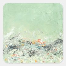 Bruisen - groene minimalistische abstracte kunst