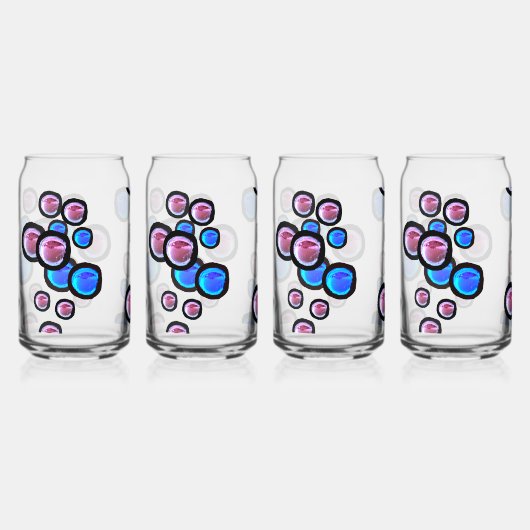 Bruisend als  blikvorm glas (Voorkant)