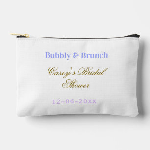 Bruisend en brunch bruidsfeest naam datum paars g etui