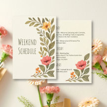Bruisend Herfst Botanisch Trouwweekend Schema