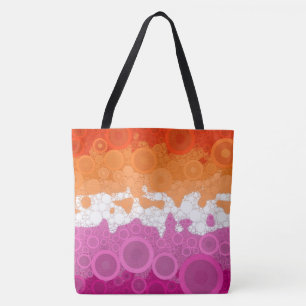 Bruisende Boheemse Groovy Abstracte Lesbische Prid Draagtas