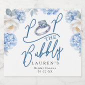 Bruisende Bruiloft Bruidsshower Champagne Etiket B (Enkel label)