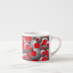 Bruisende bubbels rood espresso kop
