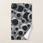 Bruisende Bubbels Zwart Bad Handdoek (Handdoek)