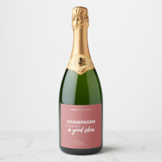 Bruisende wijn is altijd een goed idee fleslabel sparkling wijnetiket