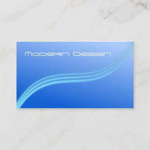 Bruissement bleu moderne simple - carte de visite