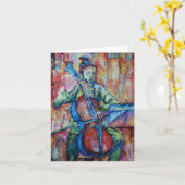 Bruit et musique II - carte pour notes (Fleur jaune)