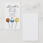 Bruits de gâteau - carte de visite (Devant / Derrière)