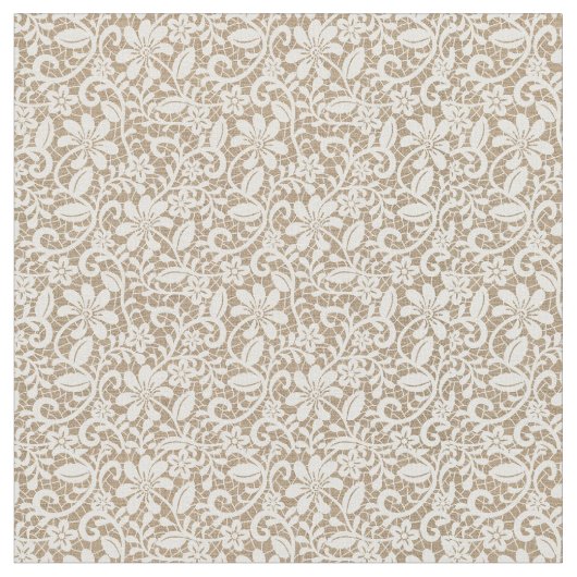 Brûlage beige & tissu de dentelle (Fermer)