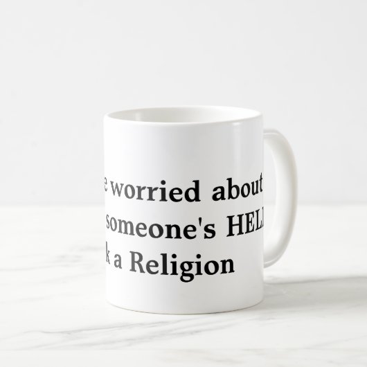 brûlant dans une tasse d'enfer (Devant droit)