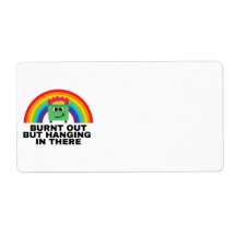Brûlé mais accroché là-bas Étiquettes