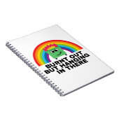 Brûlé mais accroché là Carnet spiral (Côté Droit)