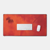 Brûlé Orange Persimmon Feuilles Abtract Automne (Clavier et souris)