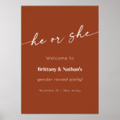 Brûlé Terracotta Genre Révéler Affiche de bienvenu (Devant)