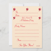 brûler amour coeur valentines invitation de fête (Dos)