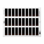 Brûler des bougies étiquette de Noël (Feuille entière)