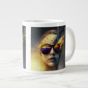Brûler des lunettes Jumbo Mug