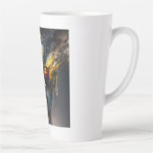 Brûler des verres latte Mug (Droite)