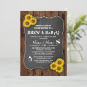 Brûler et Baby shower BABYQ Invitation de tourneso (Debout devant)