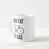 Brûler les graisses et non pas le gaz café Mug (Devant gauche)