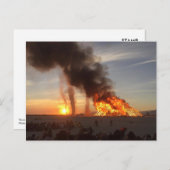 Brûler les Pyramides, Burning Man Carte Postale (Devant / Derrière)