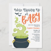 Brûler Un Bébé Halloween Baby shower Invitation (Devant)