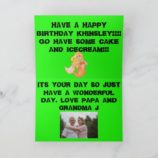 Brulkikvors in het Wenskaart van de Verjaardag van Kaart (Binnen)