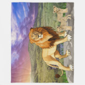 brullen van de natuur fleece deken (Voorkant)