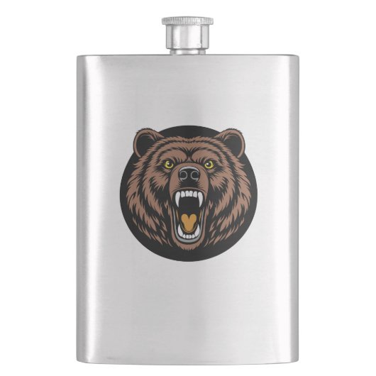 Brullend Beer Kracht Embleem Flacon (Voorkant)