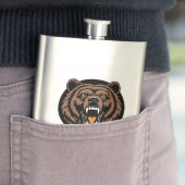 Brullend Beer Kracht Embleem Flacon (Voorbeeld)