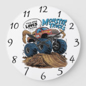 Brullend beest raast door de aarde grote klok (Voorkant)