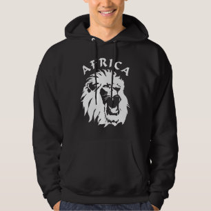 brullend leeuwengezicht Afrika Hoodie