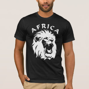 brullend leeuwengezicht Afrika T-shirt