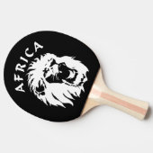brullend leeuwengezicht | Afrika Tafeltennisbatje (Zijkant)