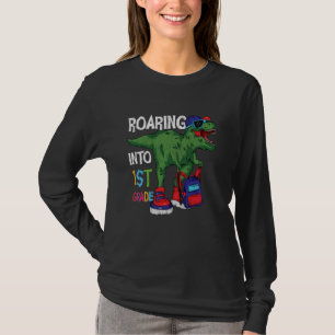Brullend naar de 1e klas Dinosaurus Terug naar sch T-shirt